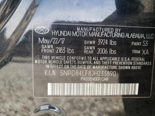 Photo 9 VIN: 5NPD84LF8JH233890 - HYUNDAI ELANTRA SE 