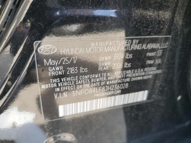 Photo 11 VIN: 5NPD84LF8JH236028 - HYUNDAI ELANTRA SE 