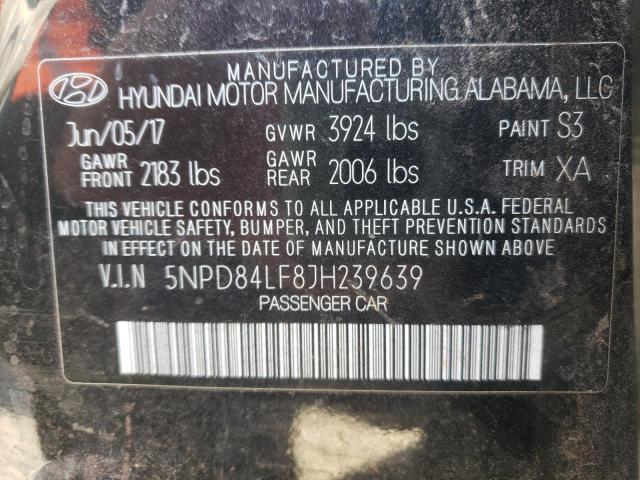 Photo 9 VIN: 5NPD84LF8JH239639 - HYUNDAI ELANTRA 