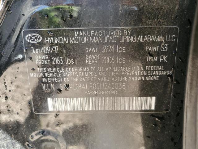 Photo 9 VIN: 5NPD84LF8JH242038 - HYUNDAI ELANTRA SE 