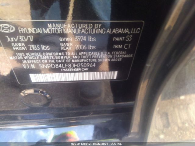 Photo 8 VIN: 5NPD84LF8JH250964 - HYUNDAI ELANTRA 