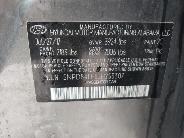 Photo 9 VIN: 5NPD84LF8JH255307 - HYUNDAI ELANTRA SE 