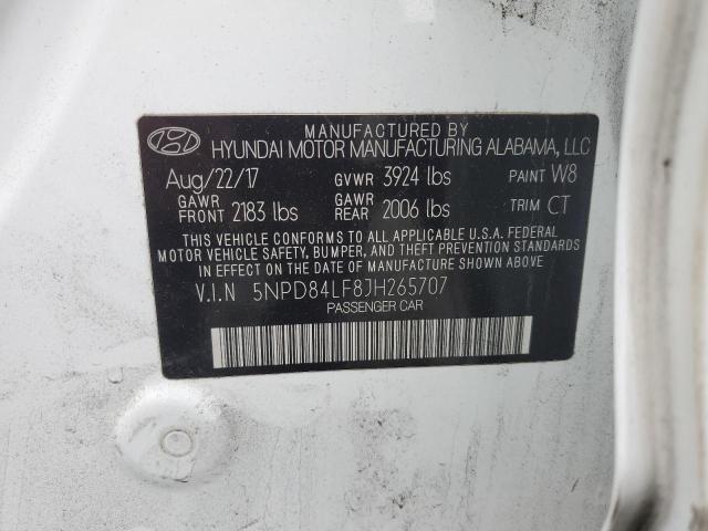 Photo 12 VIN: 5NPD84LF8JH265707 - HYUNDAI ELANTRA SE 