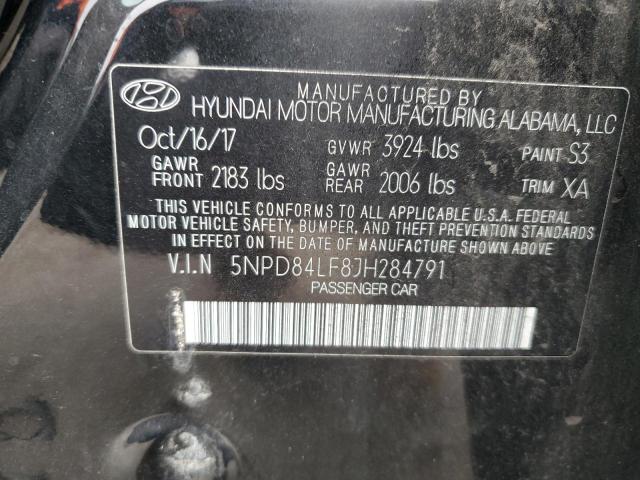 Photo 11 VIN: 5NPD84LF8JH284791 - HYUNDAI ELANTRA 