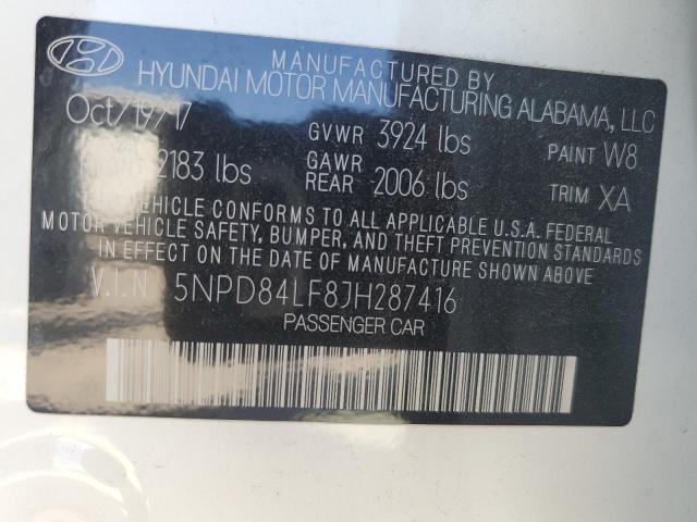 Photo 11 VIN: 5NPD84LF8JH287416 - HYUNDAI ELANTRA 