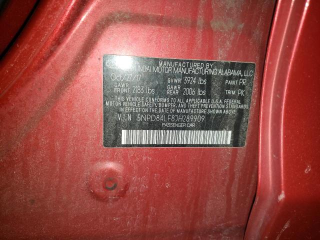 Photo 11 VIN: 5NPD84LF8JH289909 - HYUNDAI ELANTRA SE 