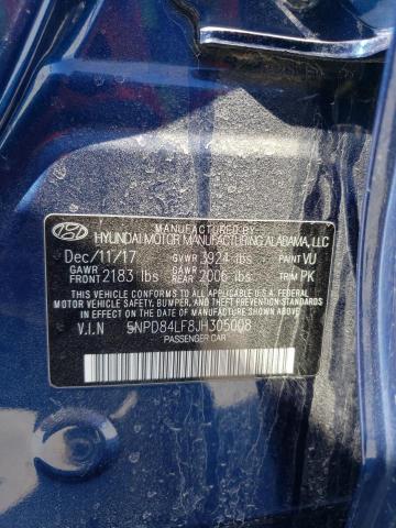 Photo 9 VIN: 5NPD84LF8JH305008 - HYUNDAI ELANTRA SE 