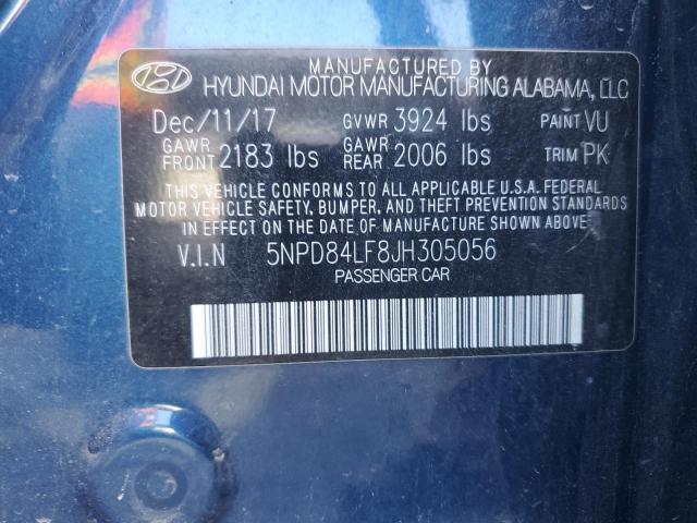 Photo 9 VIN: 5NPD84LF8JH305056 - HYUNDAI ELANTRA SE 