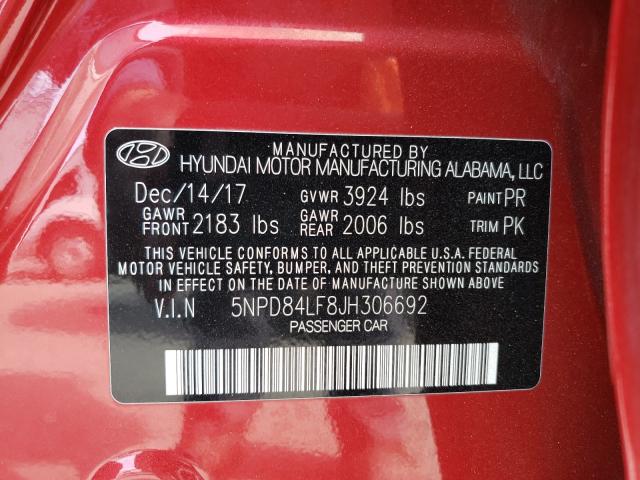 Photo 9 VIN: 5NPD84LF8JH306692 - HYUNDAI ELANTRA SE 