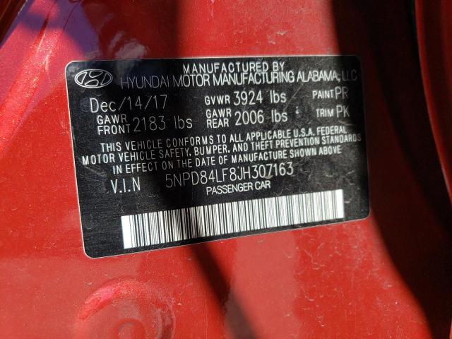 Photo 11 VIN: 5NPD84LF8JH307163 - HYUNDAI ELANTRA 