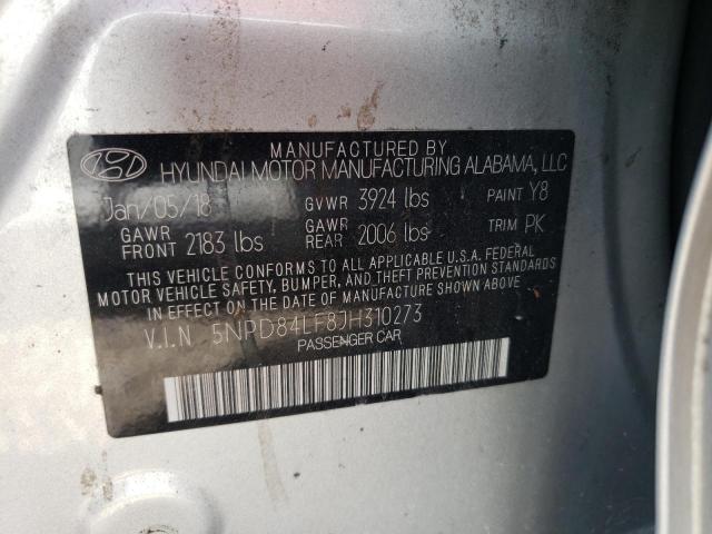 Photo 9 VIN: 5NPD84LF8JH310273 - HYUNDAI ELANTRA SE 