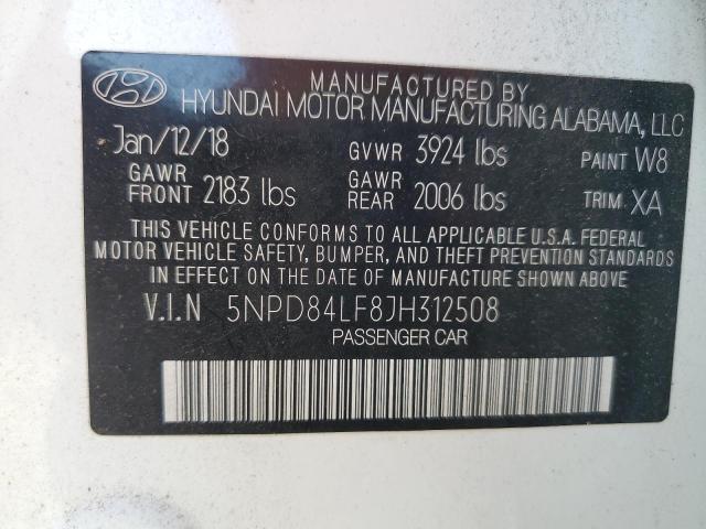 Photo 11 VIN: 5NPD84LF8JH312508 - HYUNDAI ELANTRA SE 