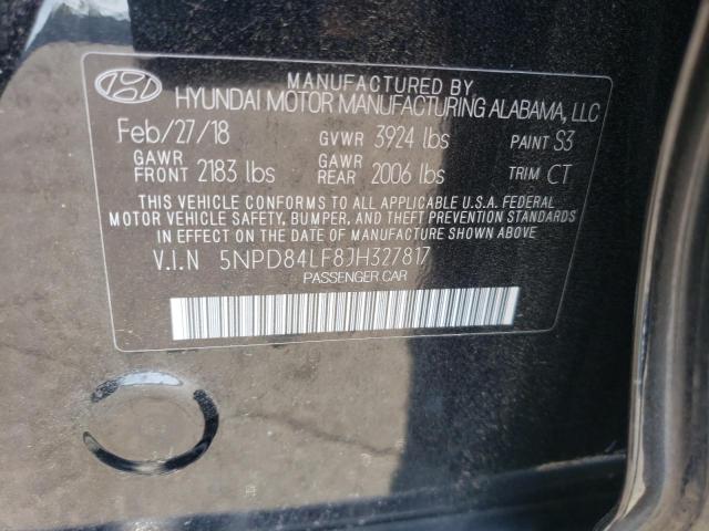 Photo 9 VIN: 5NPD84LF8JH327817 - HYUNDAI ELANTRA SE 