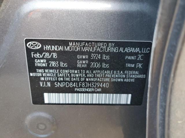 Photo 12 VIN: 5NPD84LF8JH329440 - HYUNDAI ELANTRA 