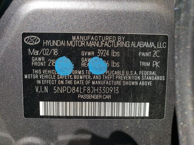 Photo 9 VIN: 5NPD84LF8JH330913 - HYUNDAI ELANTRA SE 