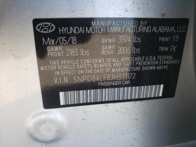 Photo 9 VIN: 5NPD84LF8JH331172 - HYUNDAI ELANTRA 