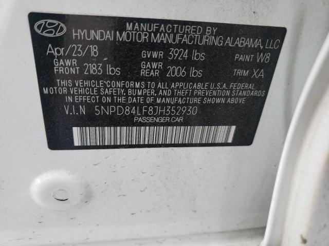 Photo 9 VIN: 5NPD84LF8JH352930 - HYUNDAI ELANTRA 