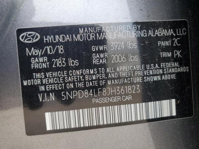 Photo 11 VIN: 5NPD84LF8JH361823 - HYUNDAI ELANTRA 