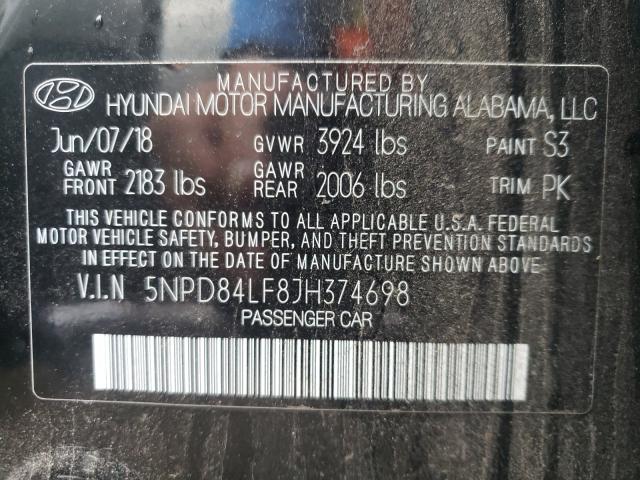 Photo 9 VIN: 5NPD84LF8JH374698 - HYUNDAI ELANTRA SE 