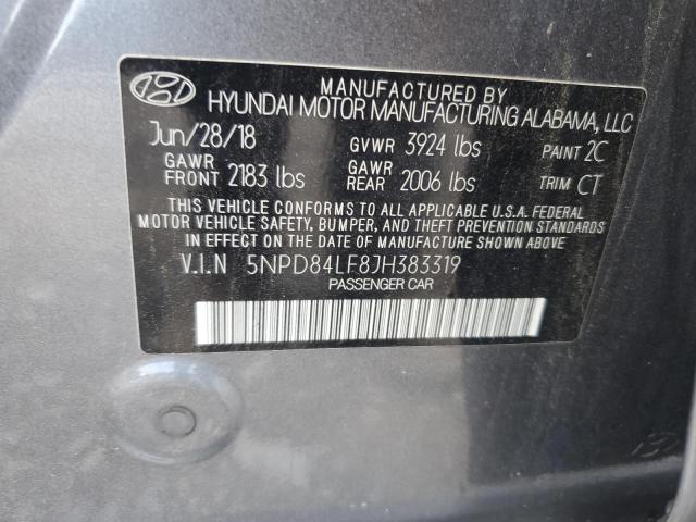 Photo 11 VIN: 5NPD84LF8JH383319 - HYUNDAI ELANTRA 