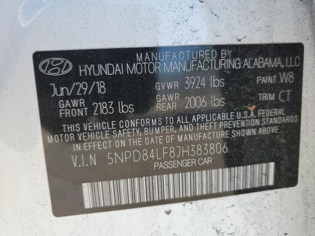 Photo 12 VIN: 5NPD84LF8JH383806 - HYUNDAI ELANTRA 