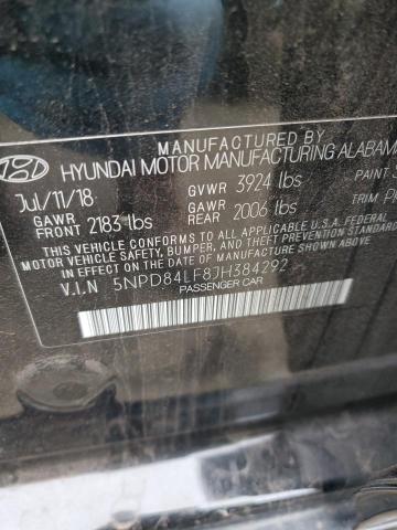 Photo 11 VIN: 5NPD84LF8JH384292 - HYUNDAI ELANTRA SE 