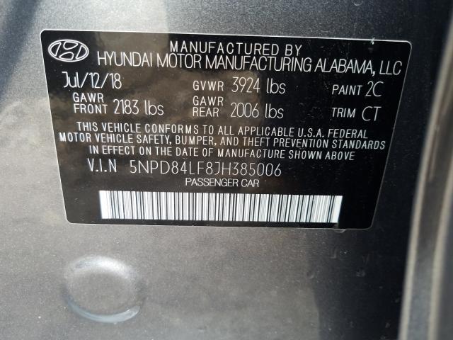 Photo 9 VIN: 5NPD84LF8JH385006 - HYUNDAI ELANTRA 