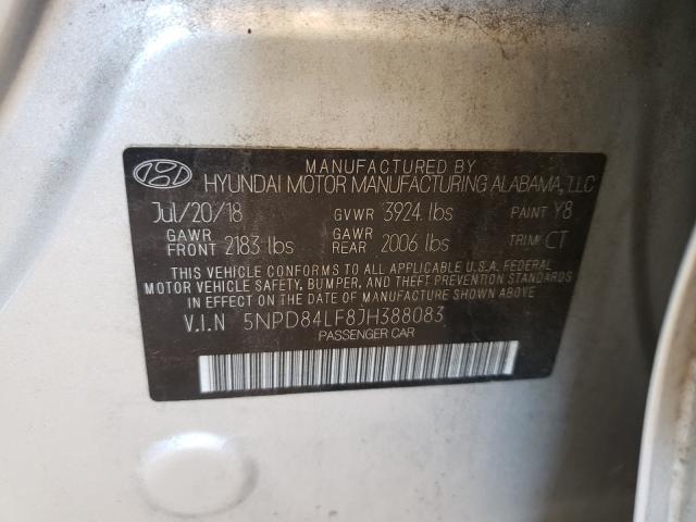 Photo 9 VIN: 5NPD84LF8JH388083 - HYUNDAI ELANTRA SE 