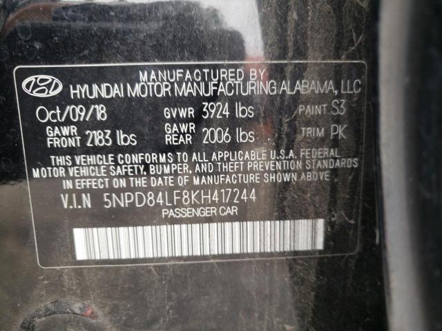 Photo 12 VIN: 5NPD84LF8KH417244 - HYUNDAI ELANTRA 