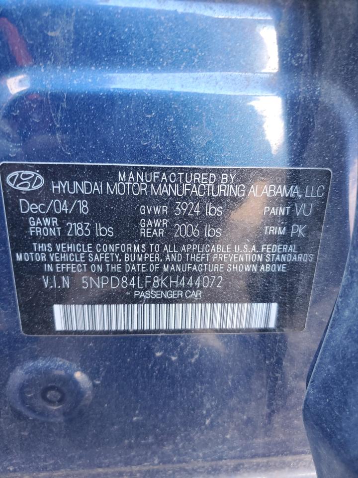 Photo 11 VIN: 5NPD84LF8KH444072 - HYUNDAI ELANTRA 