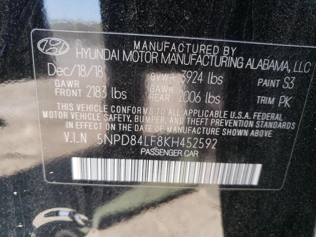 Photo 12 VIN: 5NPD84LF8KH452592 - HYUNDAI ELANTRA SE 