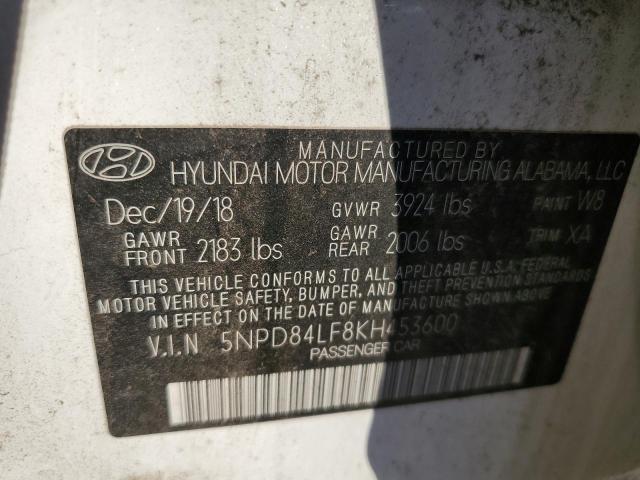 Photo 11 VIN: 5NPD84LF8KH453600 - HYUNDAI ELANTRA SE 