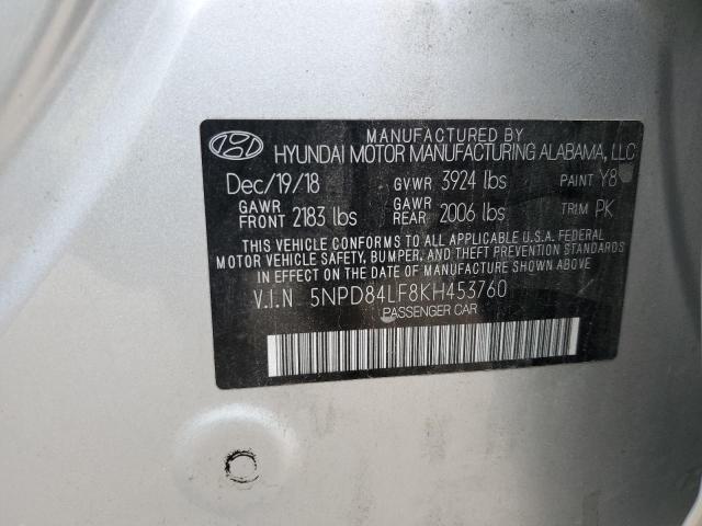 Photo 12 VIN: 5NPD84LF8KH453760 - HYUNDAI ELANTRA 