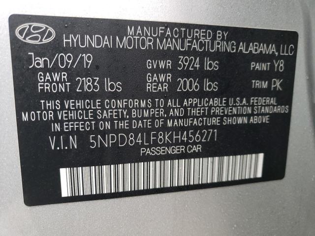 Photo 12 VIN: 5NPD84LF8KH456271 - HYUNDAI ELANTRA SE 