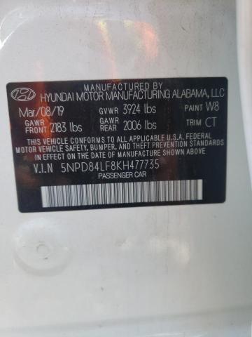 Photo 9 VIN: 5NPD84LF8KH477735 - HYUNDAI ELANTRA SE 