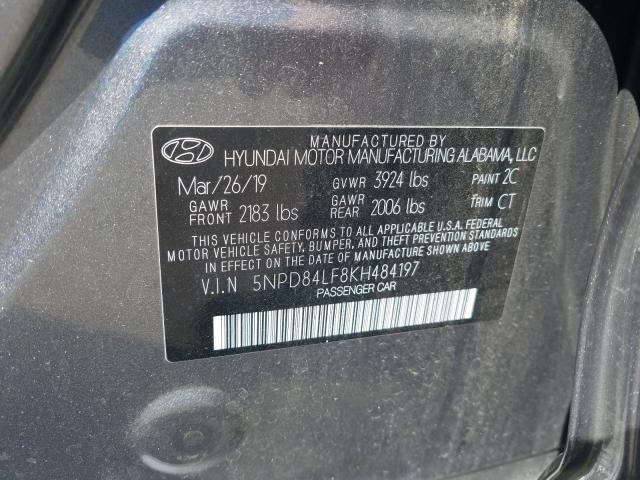 Photo 9 VIN: 5NPD84LF8KH484197 - HYUNDAI ELANTRA SE 