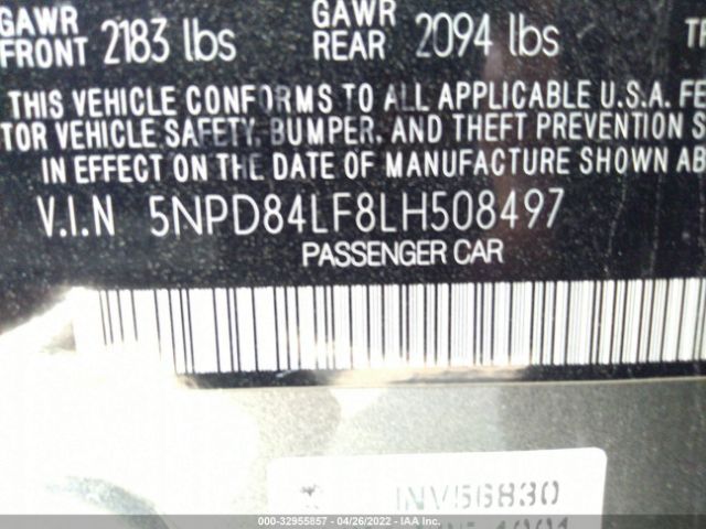 Photo 8 VIN: 5NPD84LF8LH508497 - HYUNDAI ELANTRA 