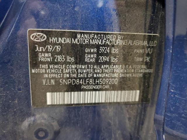 Photo 12 VIN: 5NPD84LF8LH509200 - HYUNDAI ELANTRA 