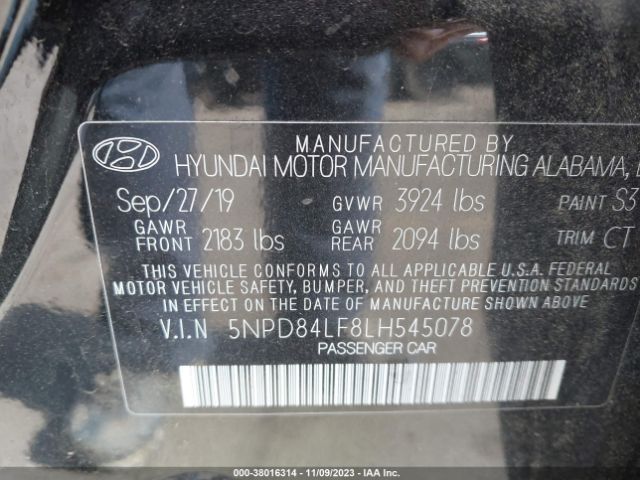 Photo 8 VIN: 5NPD84LF8LH545078 - SUBARU OUTBACK 