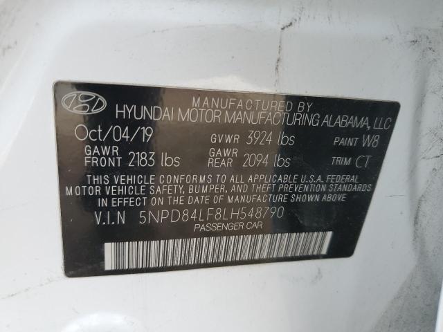 Photo 12 VIN: 5NPD84LF8LH548790 - HYUNDAI ELANTRA 