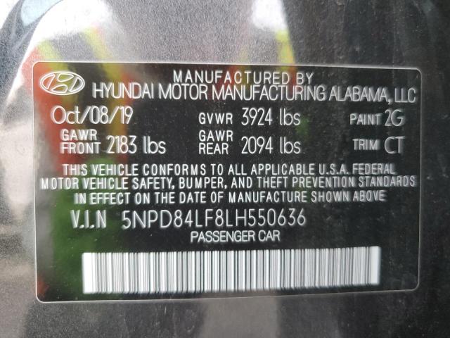 Photo 12 VIN: 5NPD84LF8LH550636 - HYUNDAI ELANTRA SE 