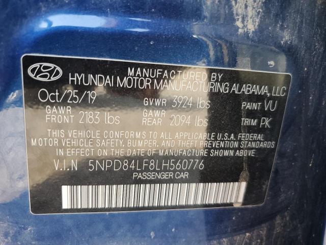 Photo 11 VIN: 5NPD84LF8LH560776 - HYUNDAI ELANTRA SE 