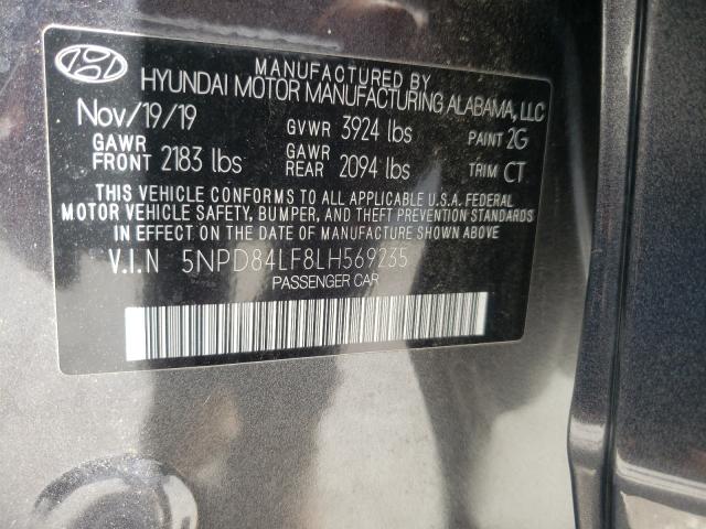 Photo 9 VIN: 5NPD84LF8LH569235 - HYUNDAI ELANTRA SE 