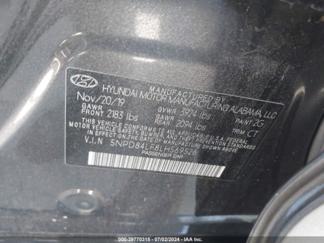 Photo 8 VIN: 5NPD84LF8LH569526 - HYUNDAI ELANTRA 