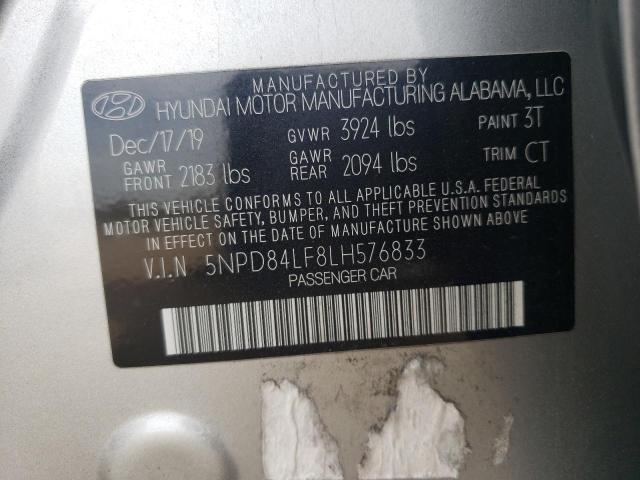 Photo 11 VIN: 5NPD84LF8LH576833 - HYUNDAI ELANTRA 