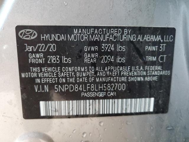 Photo 9 VIN: 5NPD84LF8LH582700 - HYUNDAI ELANTRA SE 