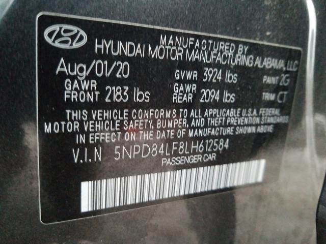 Photo 9 VIN: 5NPD84LF8LH612584 - HYUNDAI ELANTRA SE 