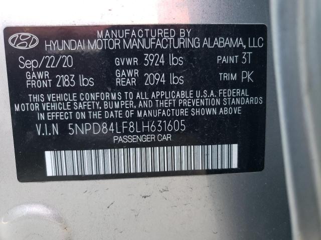 Photo 12 VIN: 5NPD84LF8LH631605 - HYUNDAI ELANTRA SE 