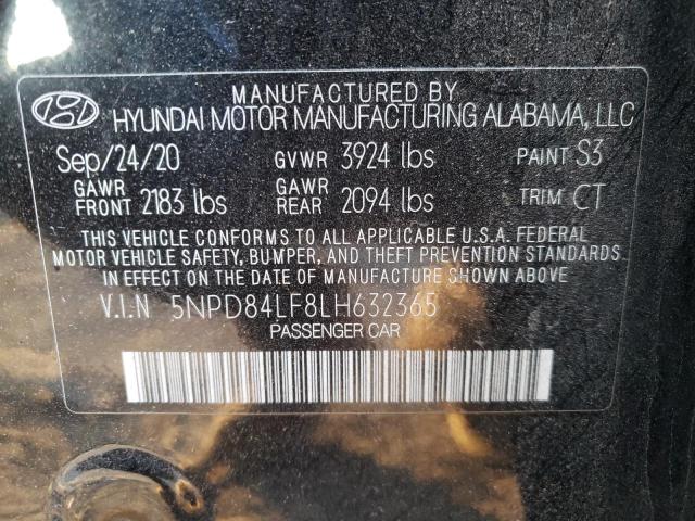 Photo 9 VIN: 5NPD84LF8LH632365 - HYUNDAI ELANTRA SE 