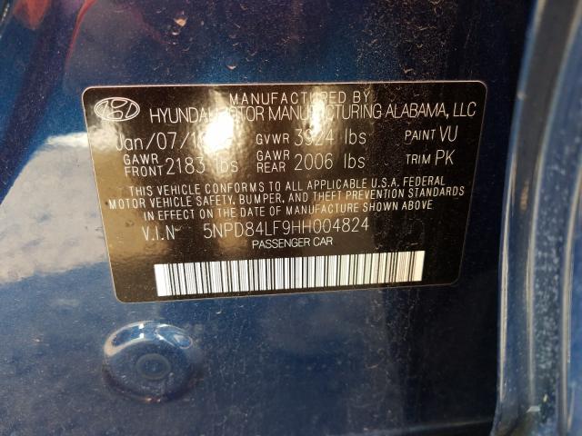 Photo 9 VIN: 5NPD84LF9HH004824 - HYUNDAI ELANTRA 